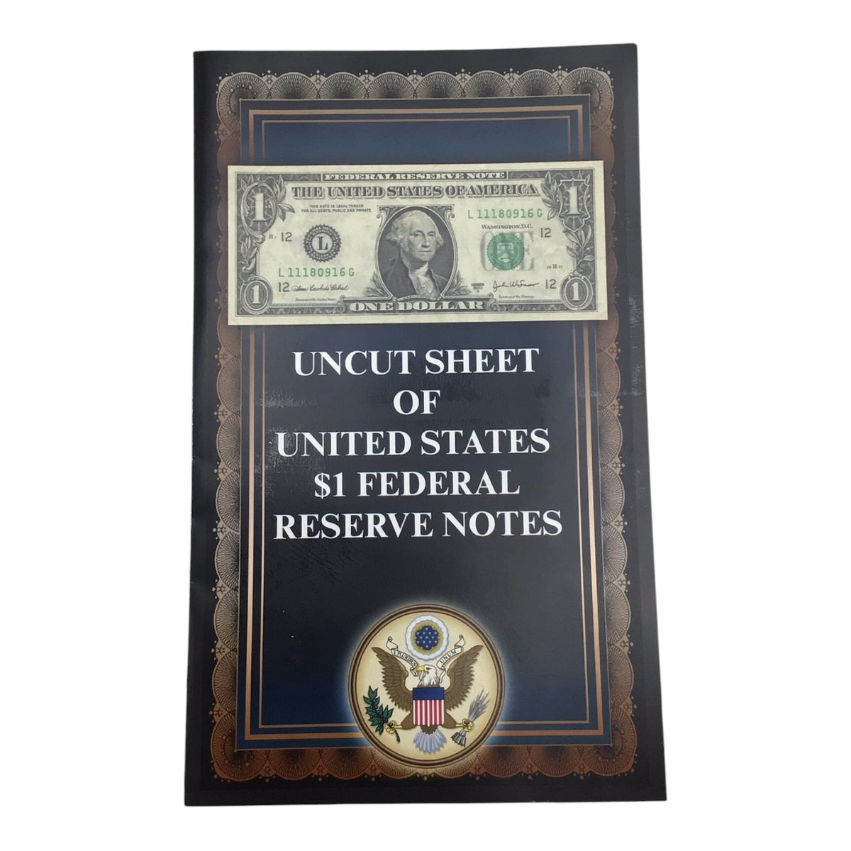 Uncut Sheet of United States $1 Federal Reserve Notes