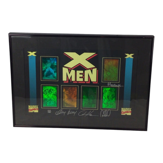 X-Men 30th Anniversary Hologram Framed & Matted Set - Signed by Andy & Adam Kubert + More