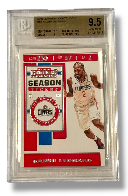 2019 Contenders #55 Kawhi Leonard NBA Championship Year BGS 9.5 - 0013418816