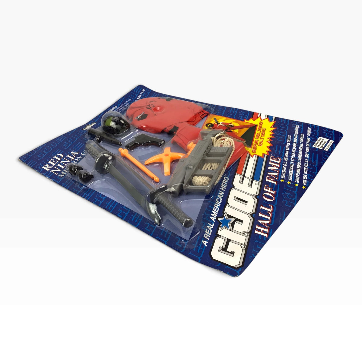 GI Joe Red Beret Weapons Arsenal and Red Ninja Mission Gear Sets (1993) – Hasbro Hall of Fame #27531, #27513