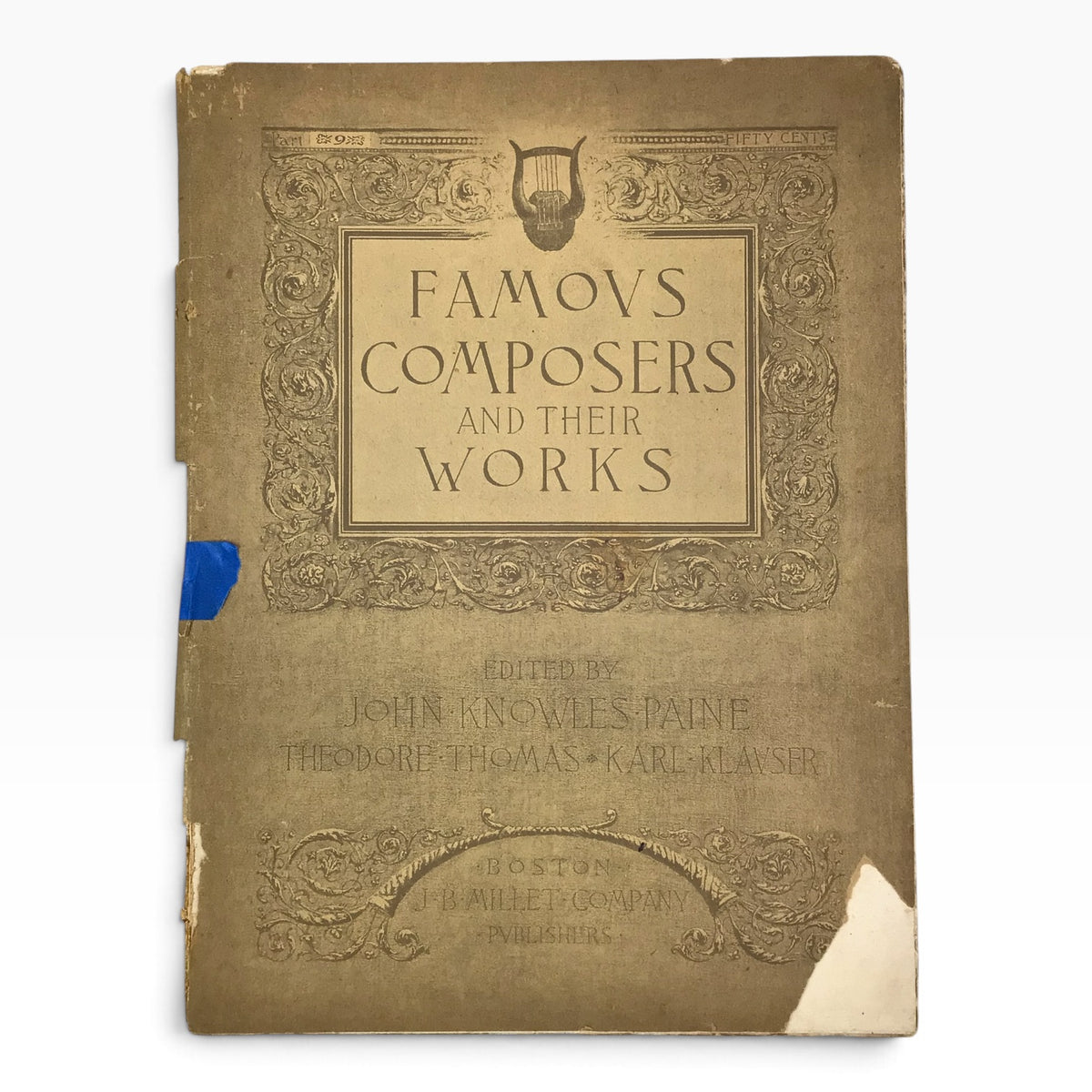 Antique 1891 Famous Composers and Their Works Part 9 – Music History & Piano Sheet Music Book