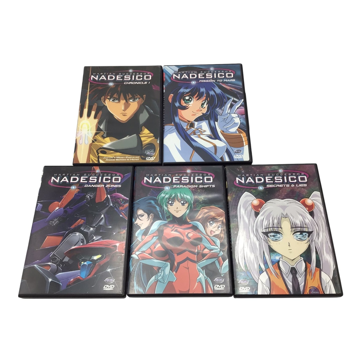 Martian Successor Nadesico DVD Collection Volumes 1–5 – ADV Films