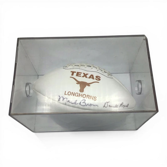 Texas Longhorns Signed Football - Darrell Royal, Mack Brown