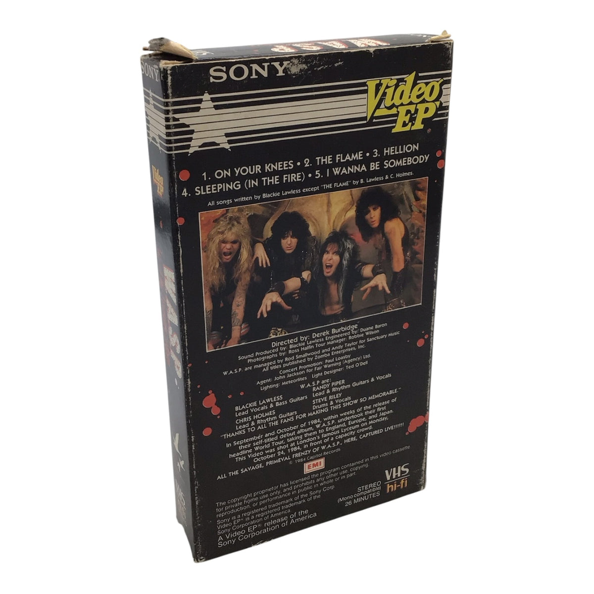 W.A.S.P. Live at the Lyceum London VHS Tape