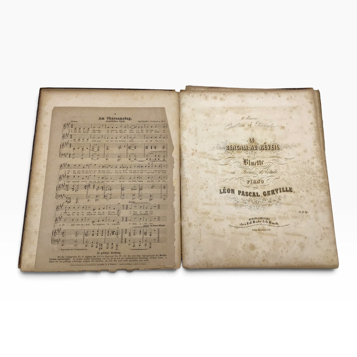Repertoire of the Opera in Berlin 1871 – Brissler, Conradi & Martin – German