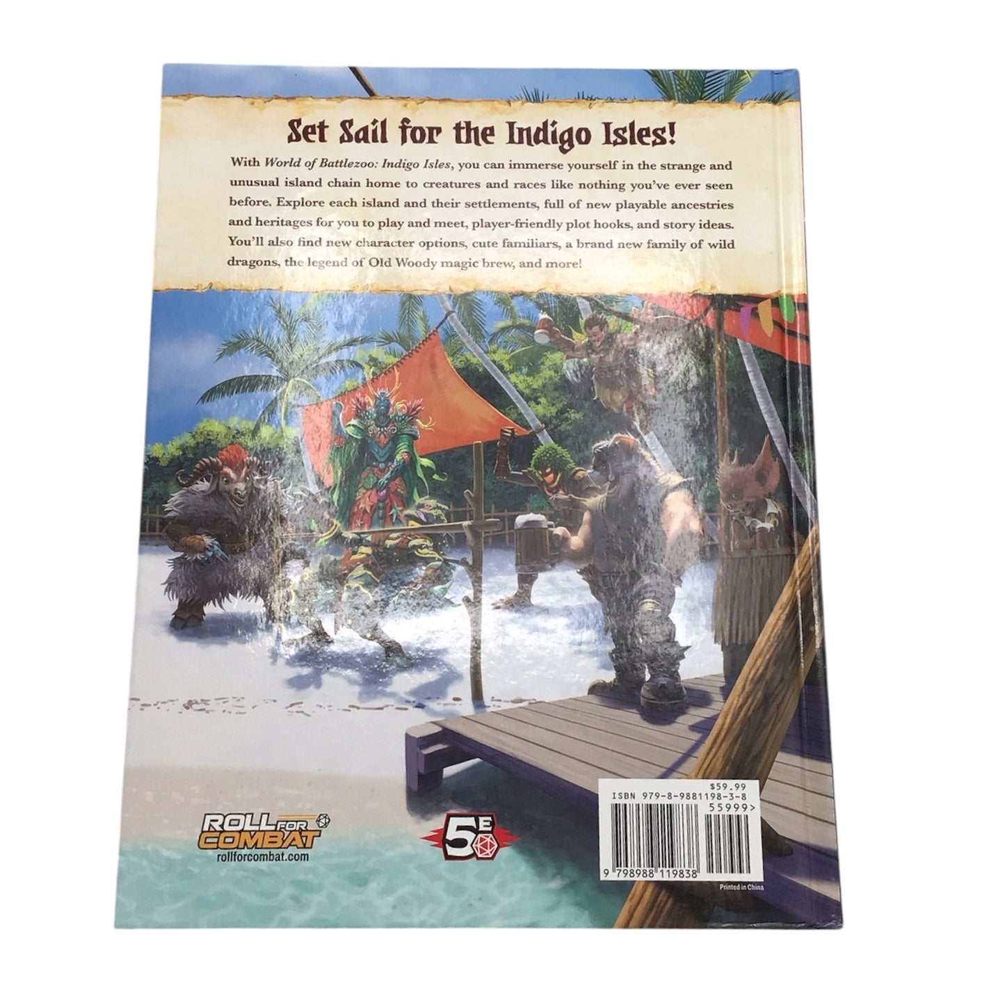 World of Battle Zoo: Indigo Isles RPG Hardcover Book
