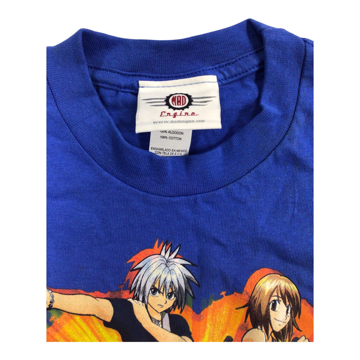 Vintage Rave Master Anime Graphic T-Shirt Blue Size 7 – MAD Engine