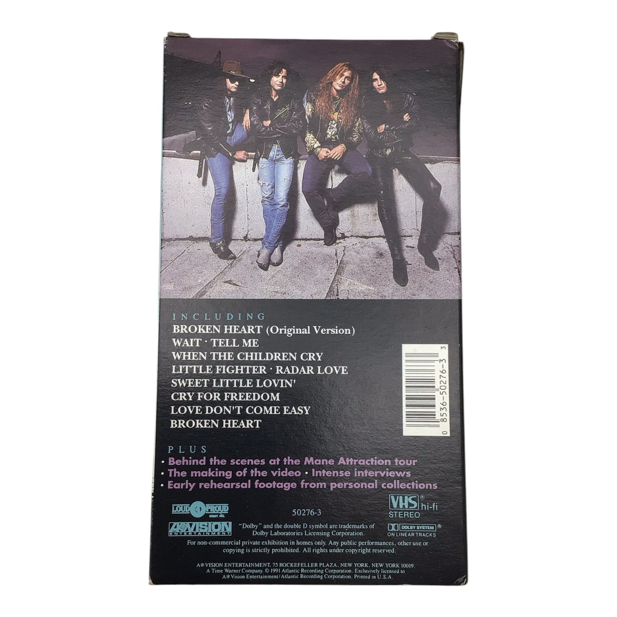 White Lion Escape From Brooklyn VHS Tape