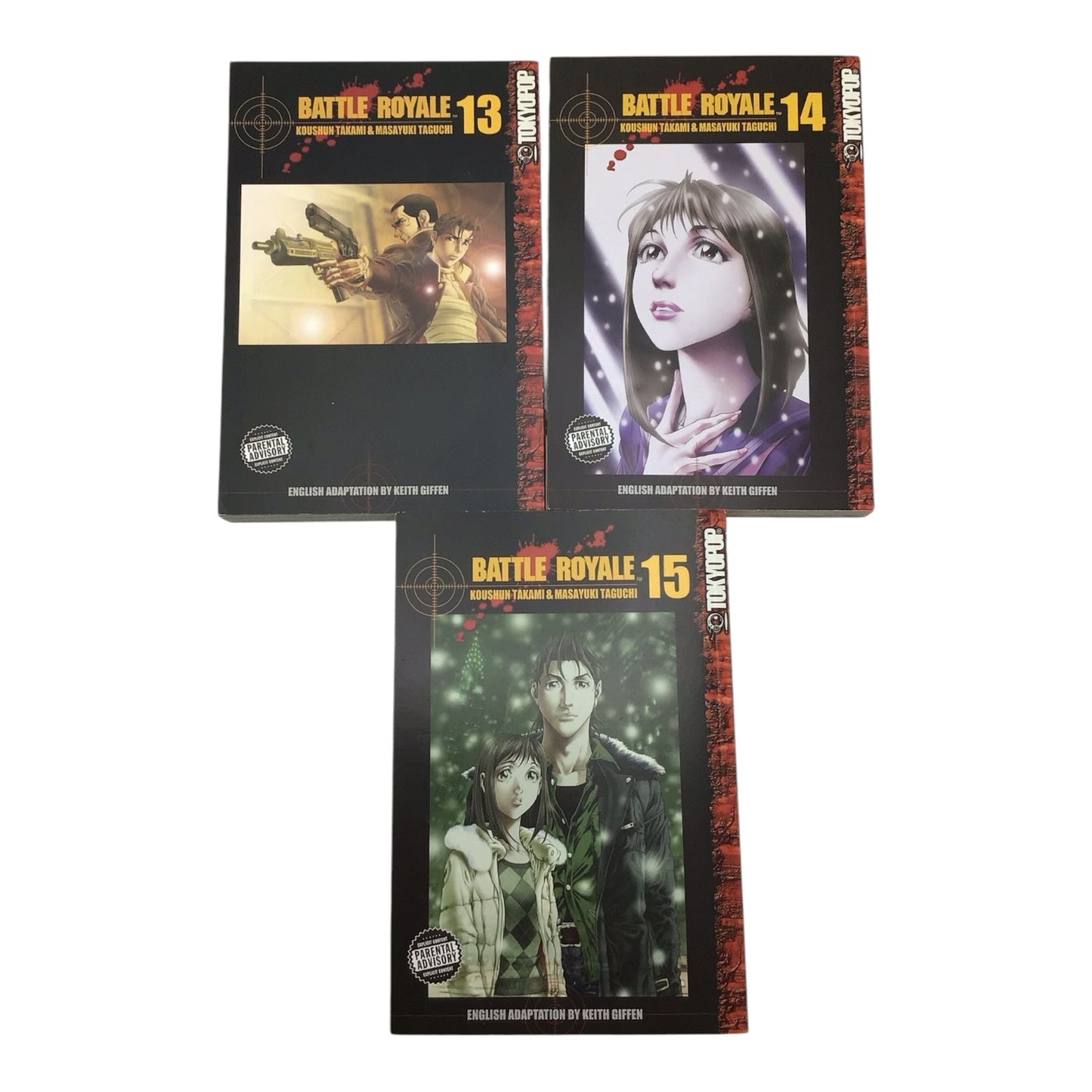 Battle Royale Complete Manga Series - Books 1-15