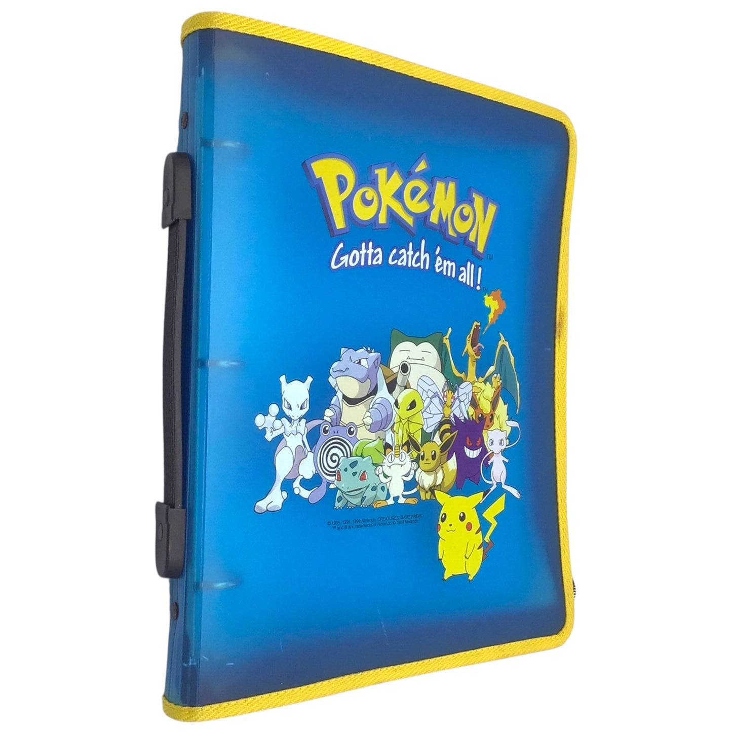 Nintendo Pokémon Blue Translucent Three-Ring Binder – Vintage Pokémon Collectible