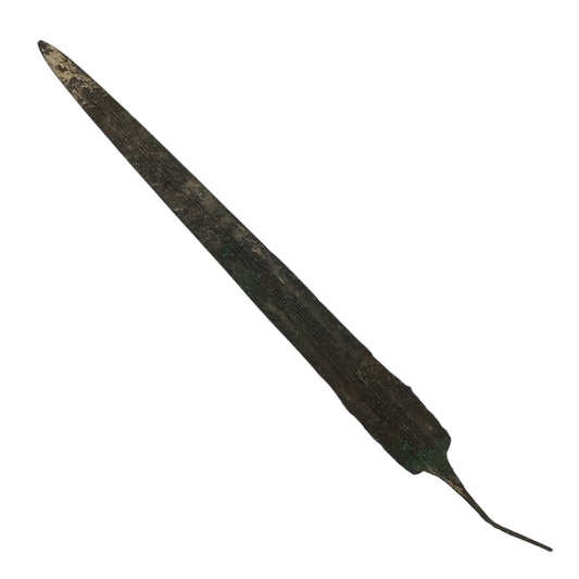 Greek Bronze Age Elite Short Sword with Raised Fullers | Ancient Bronze Weapon