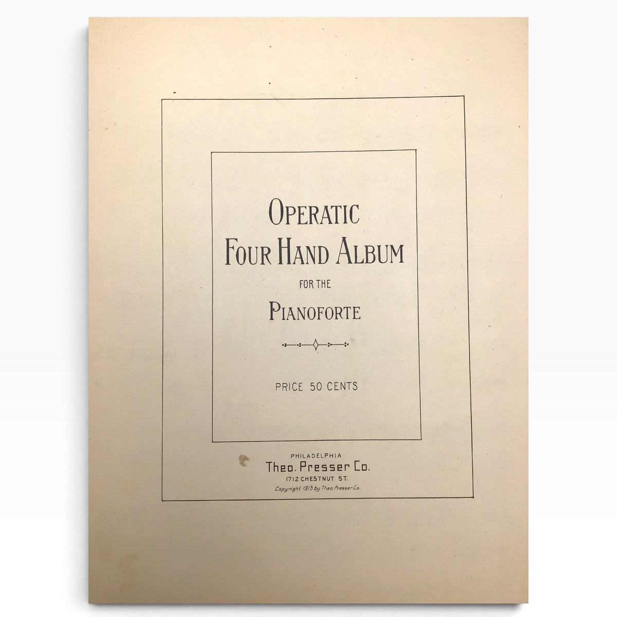 Operatic Four Hand Album – 22 Pianoforte Duets – Opera Themes – 1913