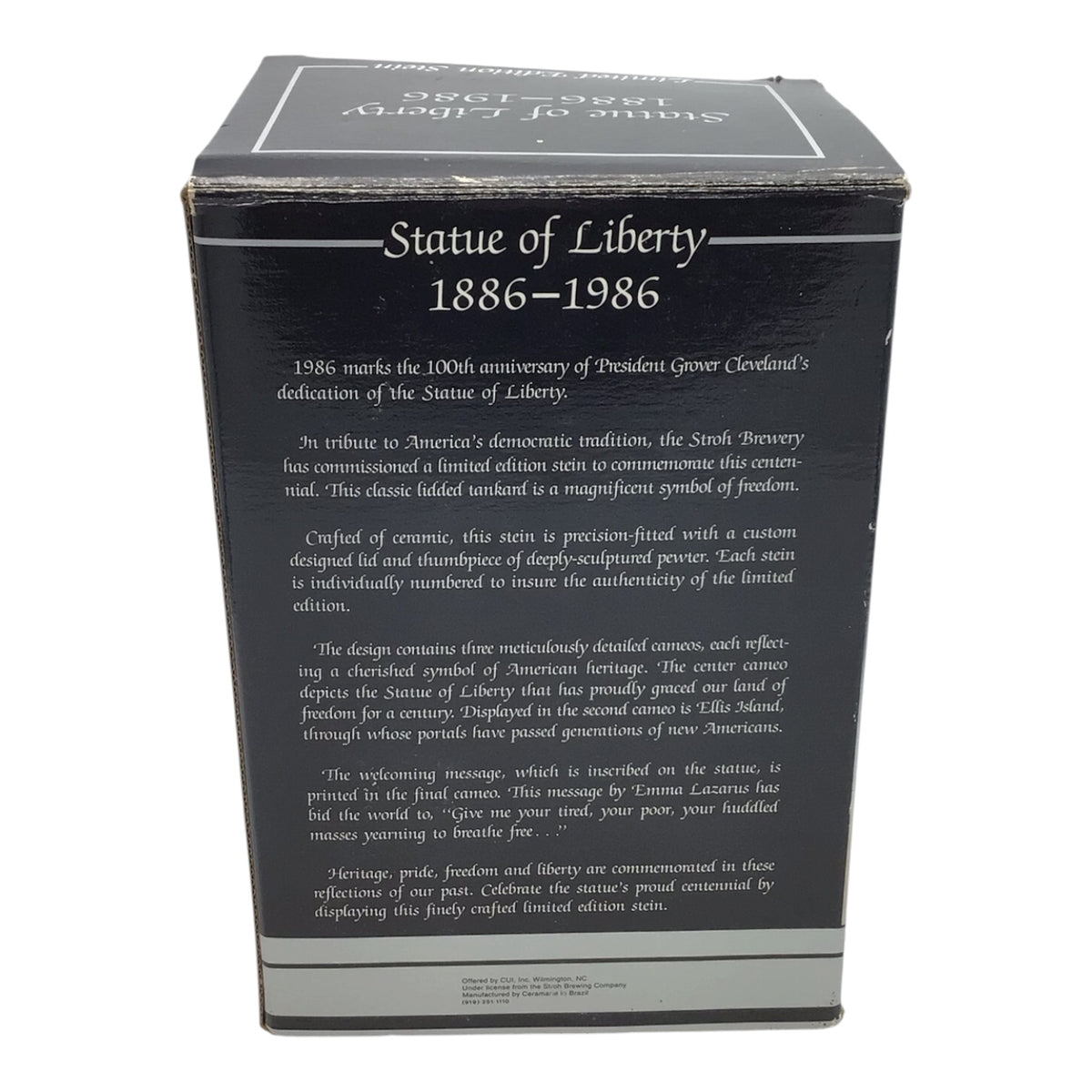 Statue of Liberty Limited Edition Stein - 100th Anniversary 1886-1986