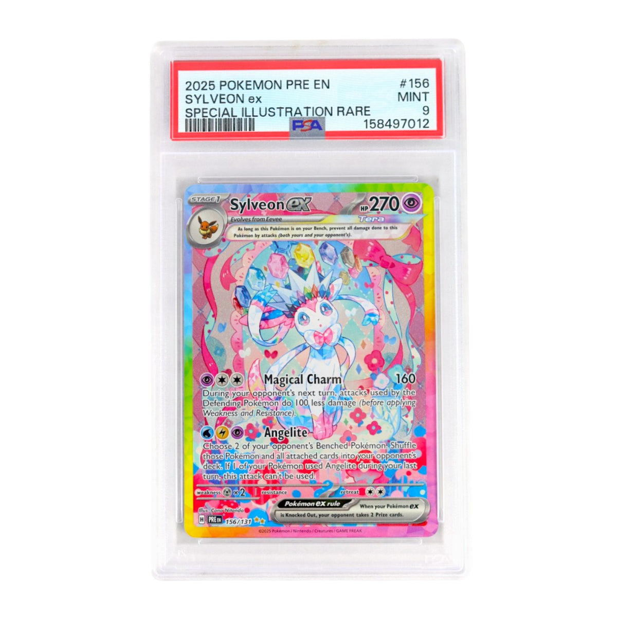 2025 Sylveon ex #156 PSA 9