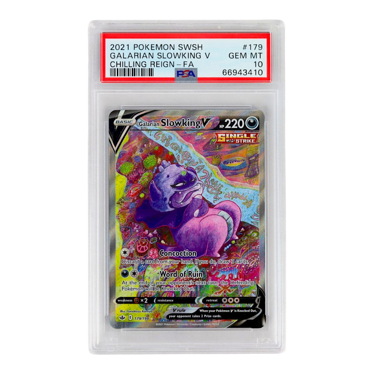 2021 Galarian Slowking V PSA 10