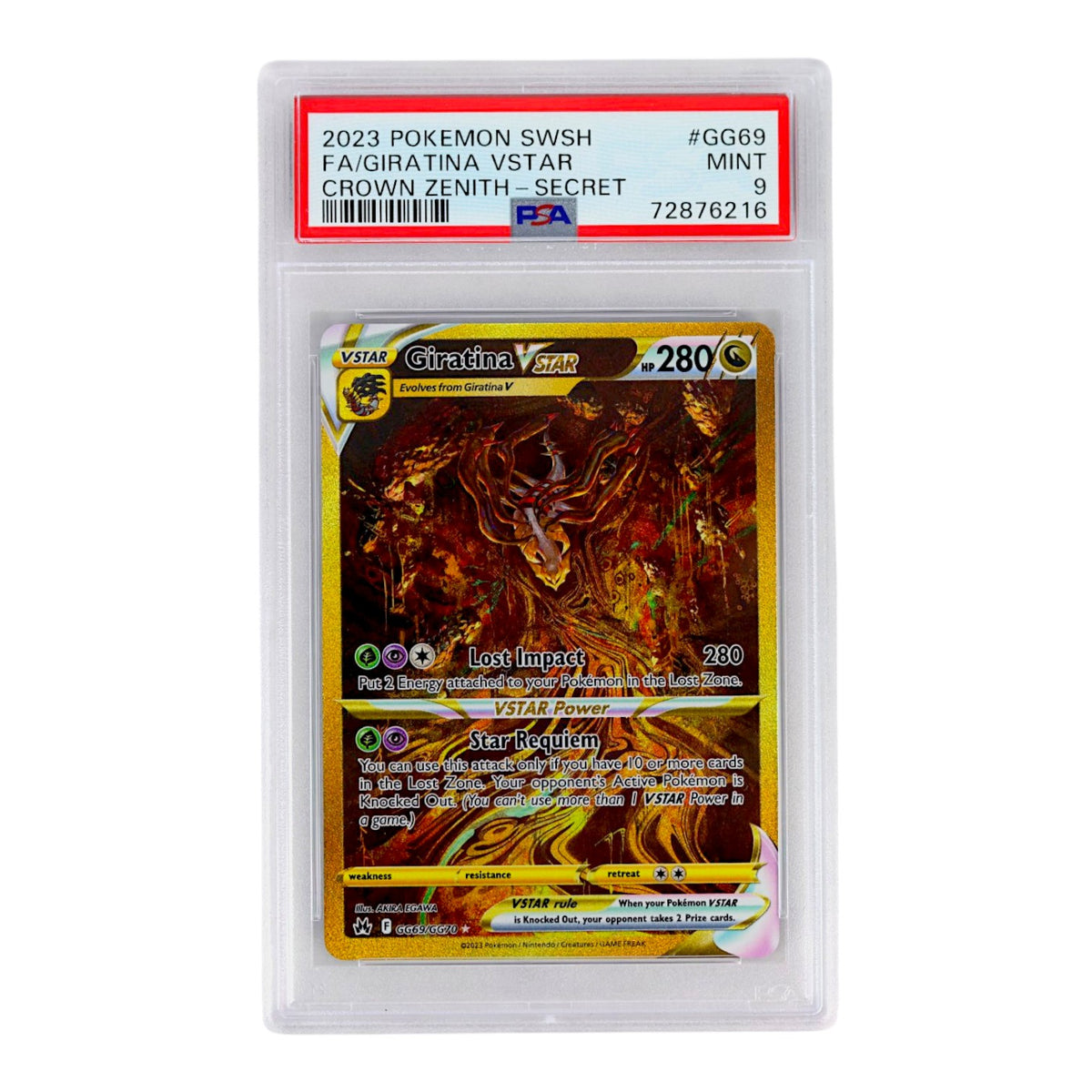Giratina Vstar #GG69 PSA 9