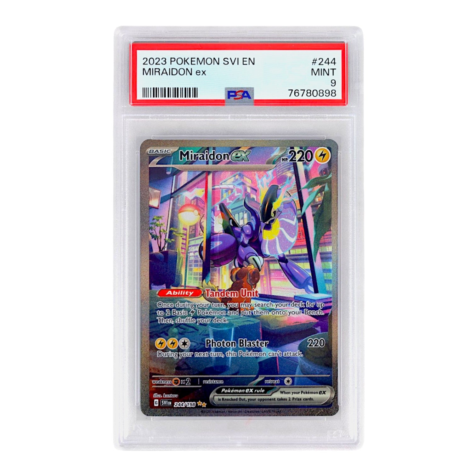 2023 Miraidon #244 PSA 9