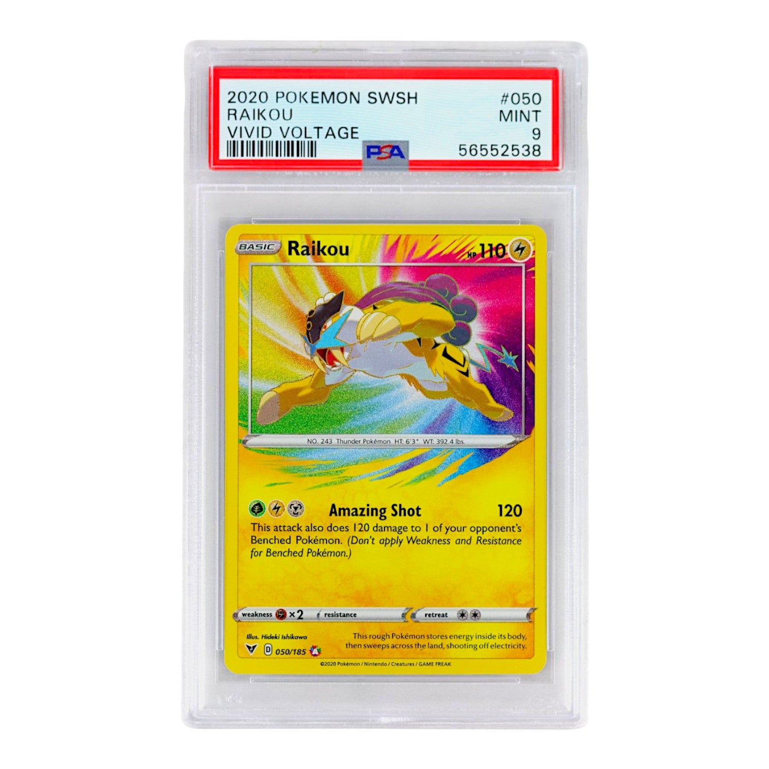 2020 Raikou #050 PSA 9