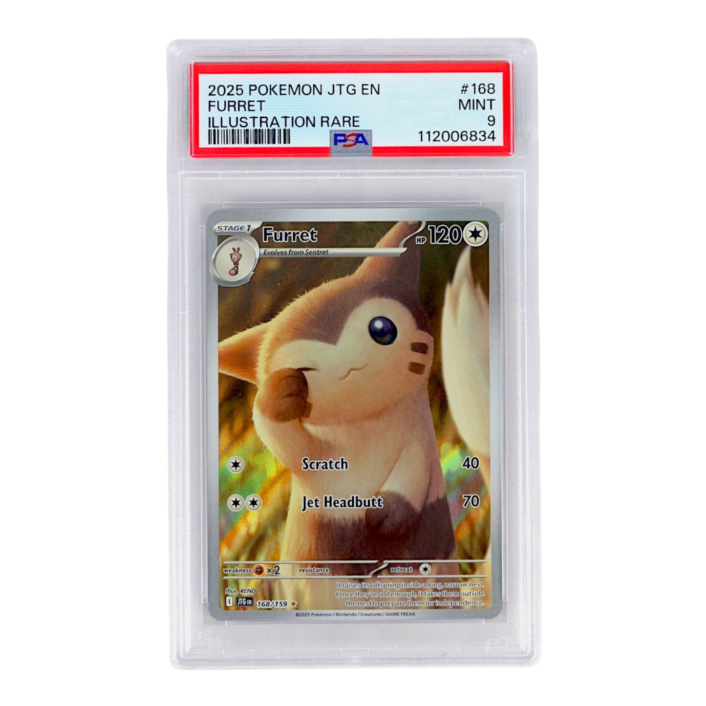 2025 Furret #168 PSA 9