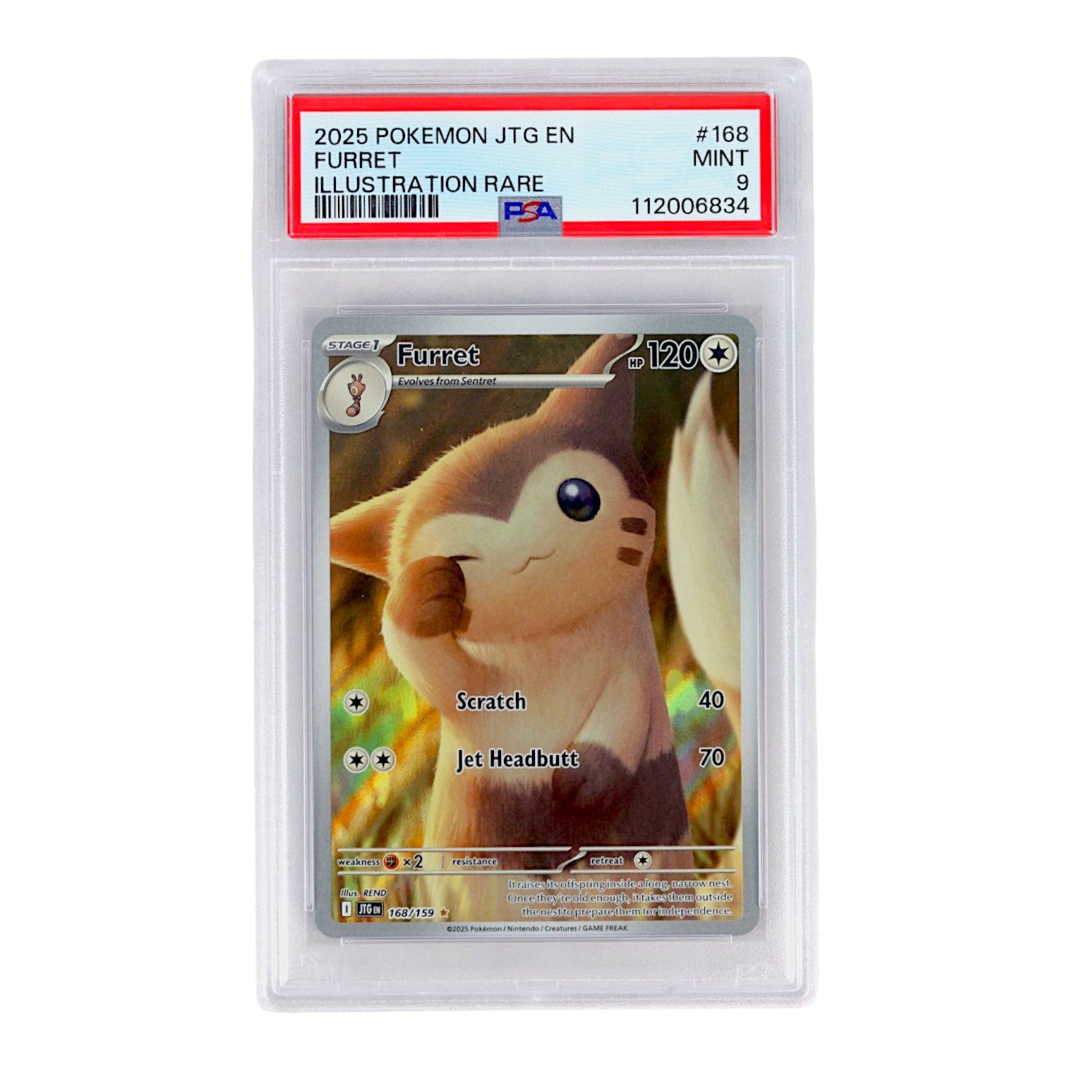 2025 Furret #168 PSA 9