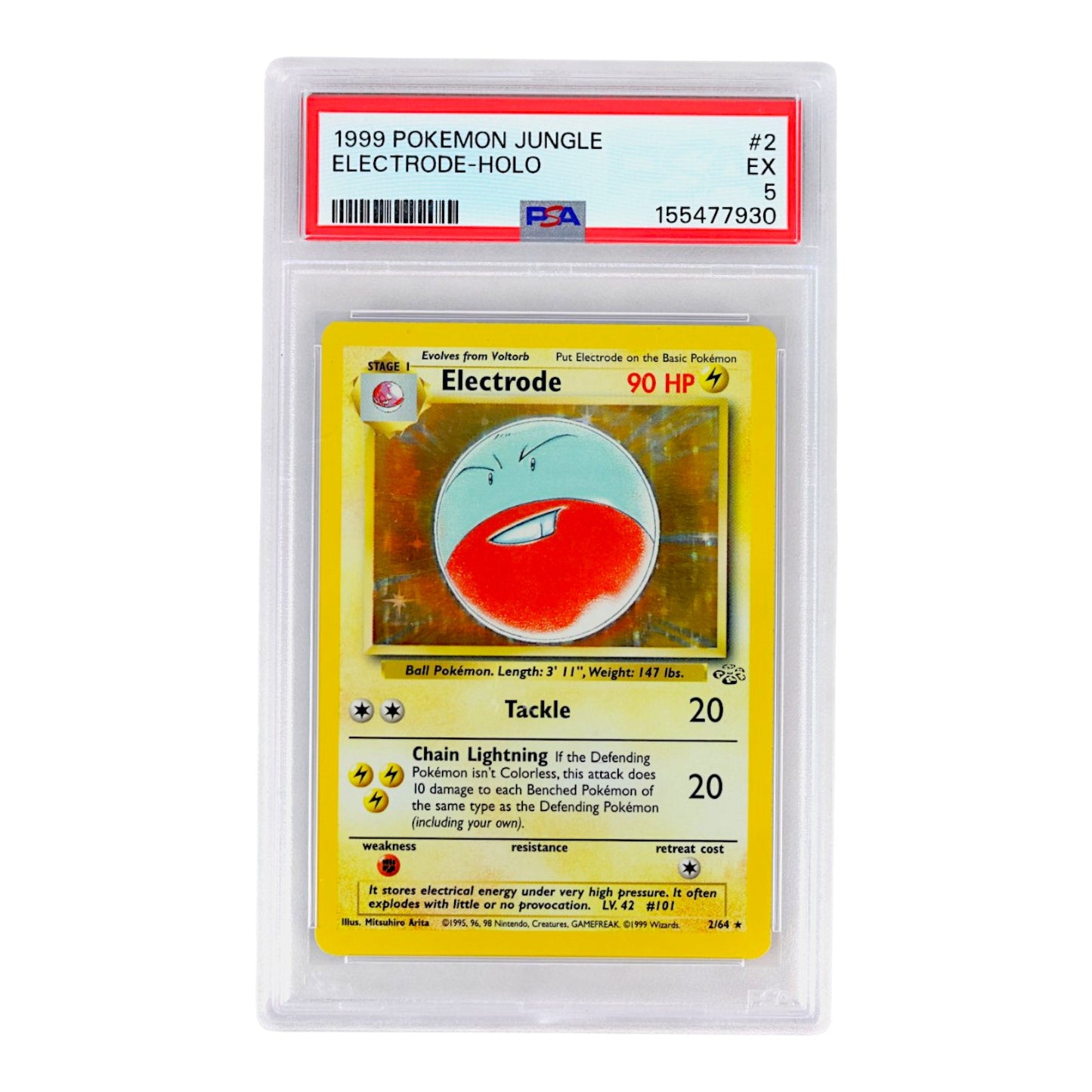 1999 Electrode-Holo #2 PSA 5