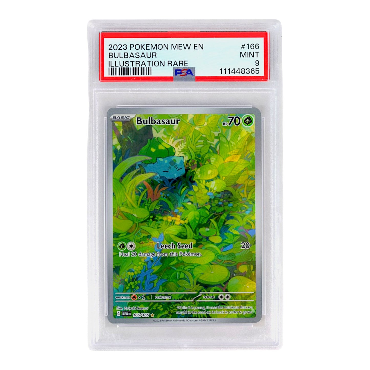2023 Bulbsaur #166 PSA 9
