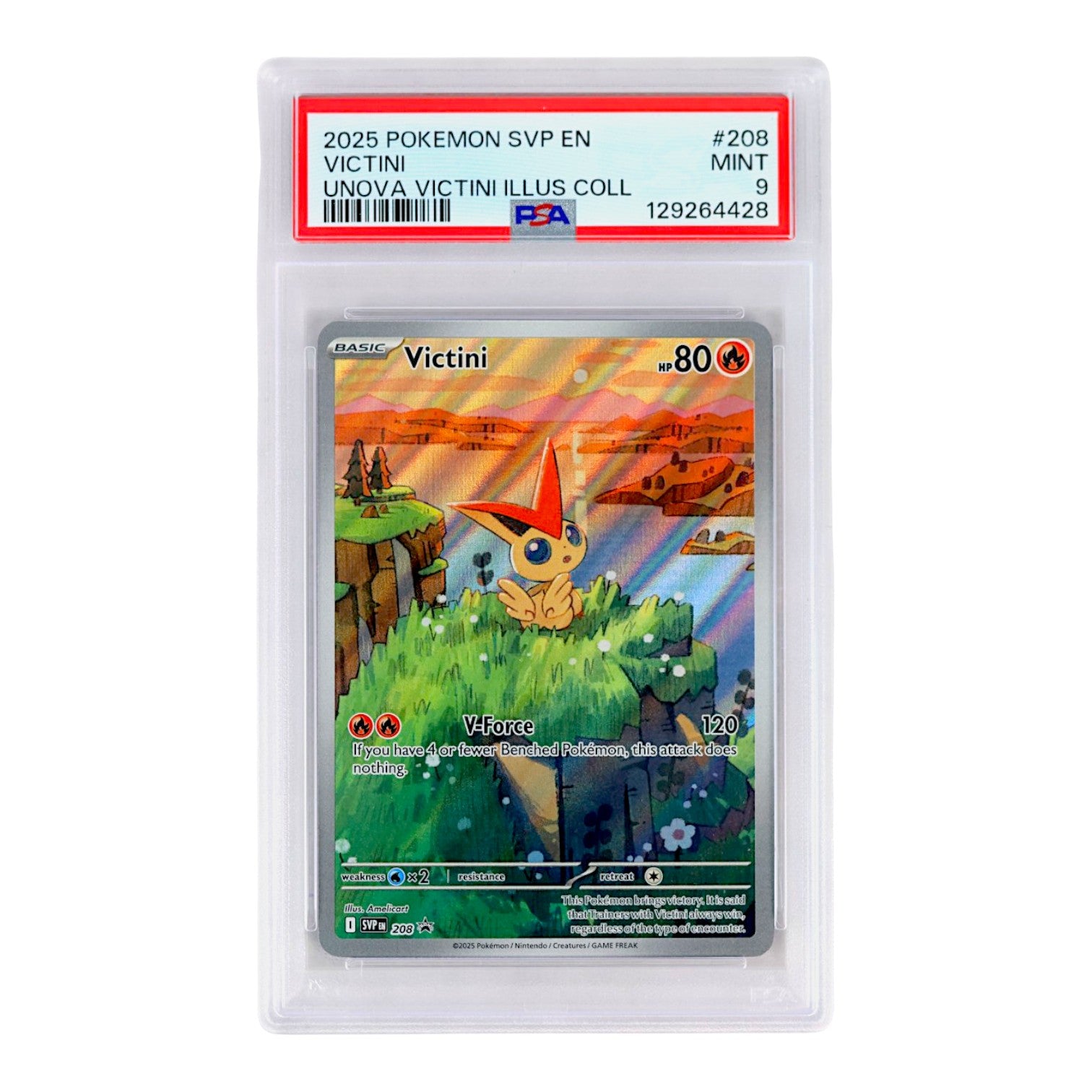 2025 Victini #208 PSA 9