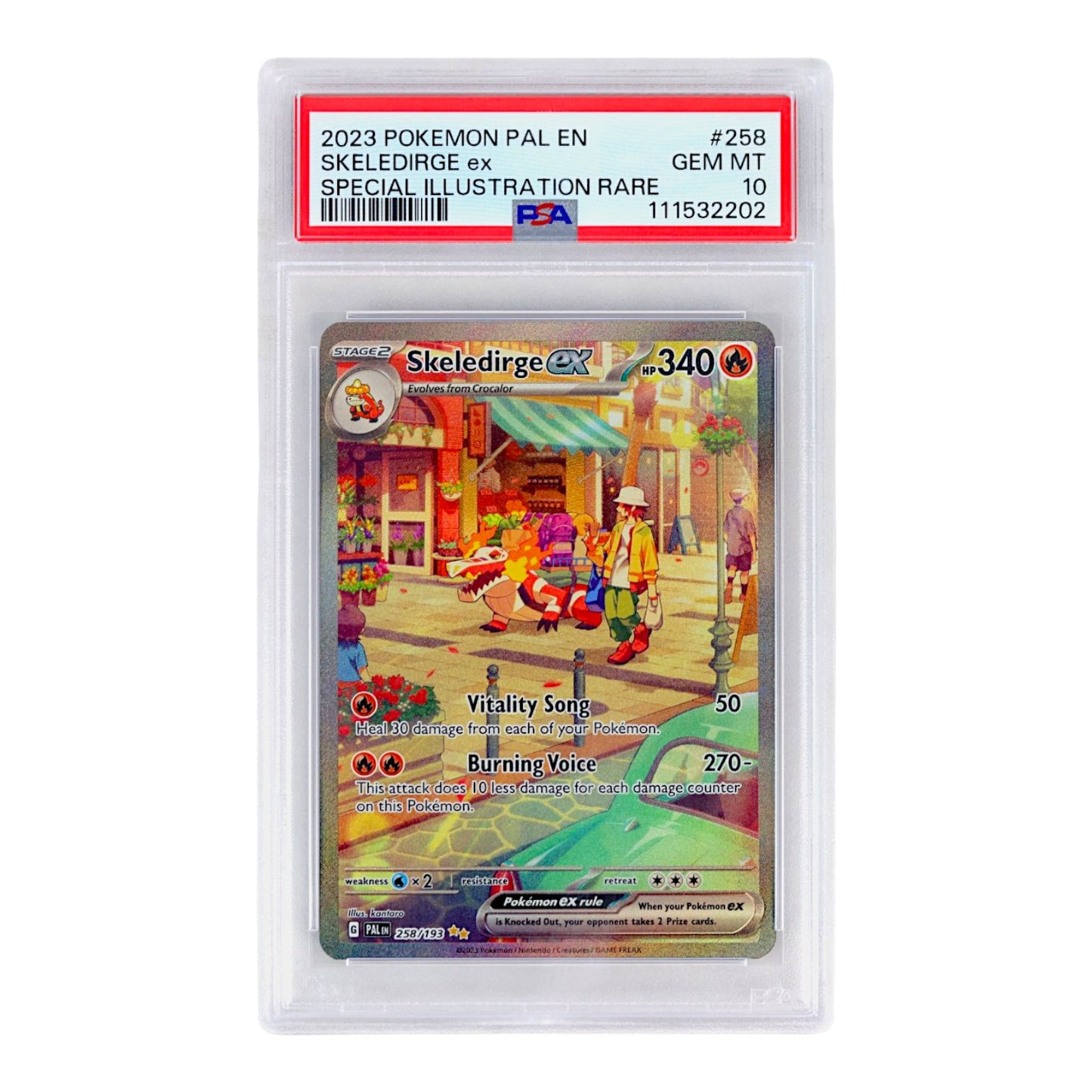 2023 Skeledirge EX #258 PSA 10