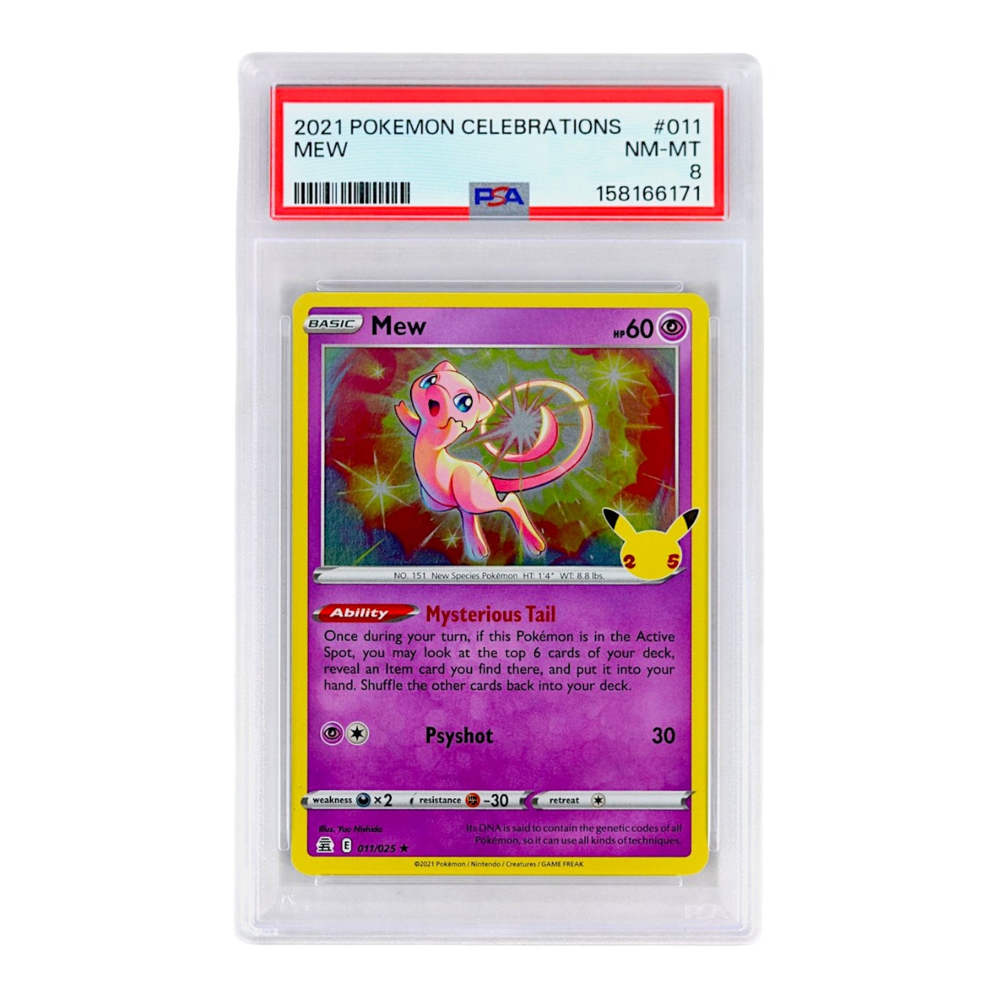 2021 Mew #011 PSA 8