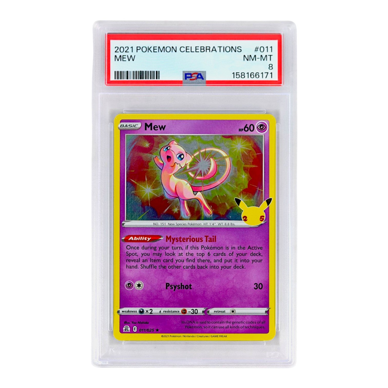 2021 Mew #011 PSA 8