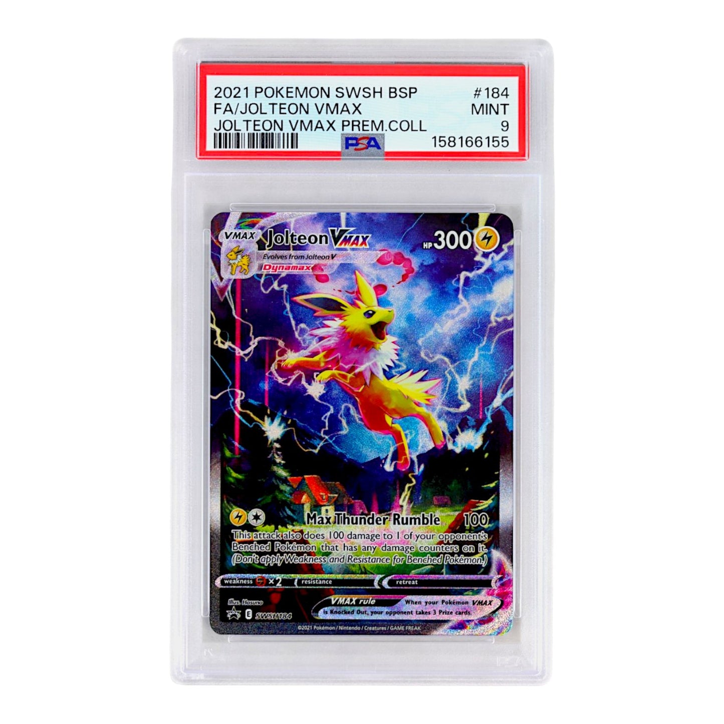2021 Jolteon VMAX #184 PSA 9