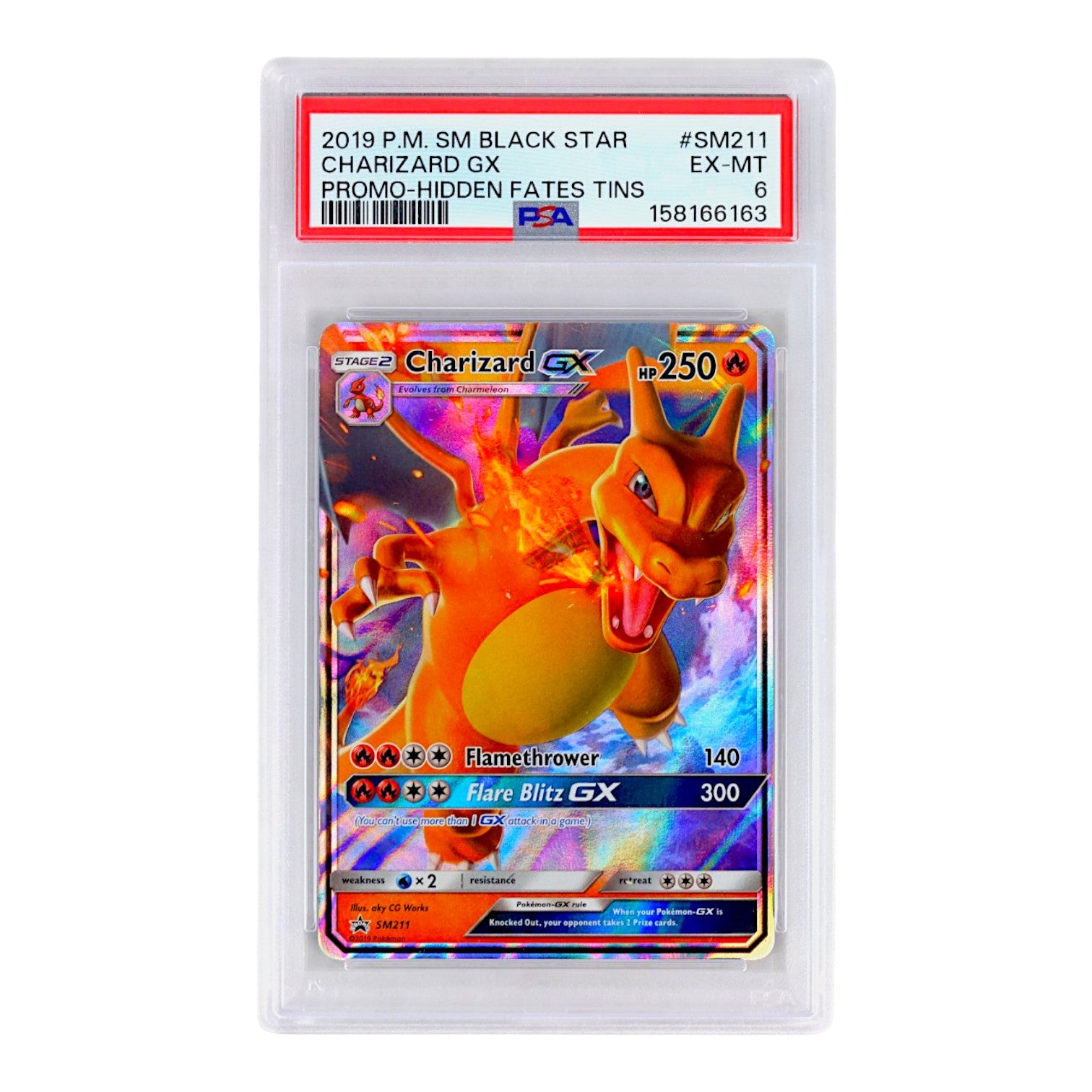 2019 Charizard GX #SM211 PSA 6