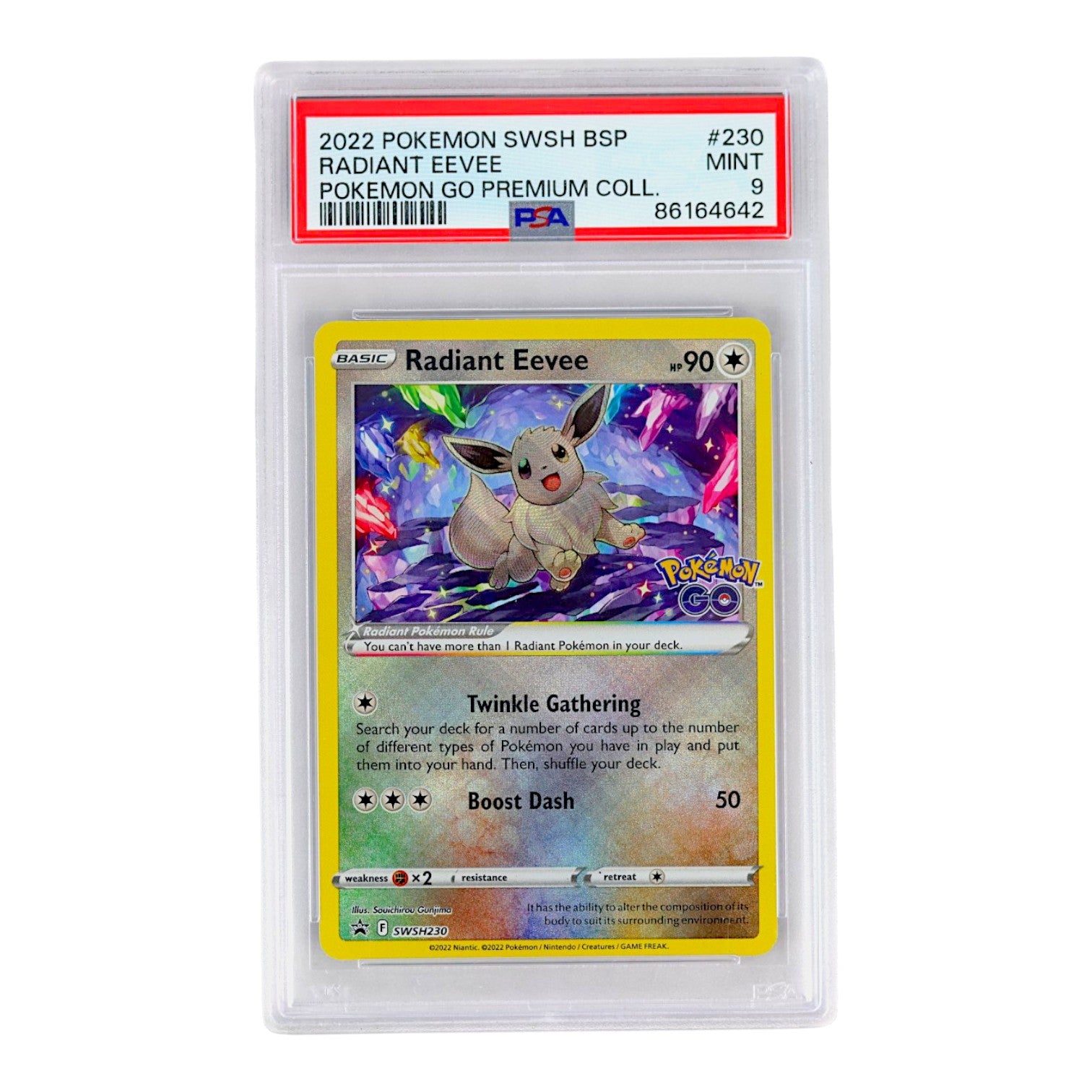 2022 Radiant Eevee #230 PSA 9