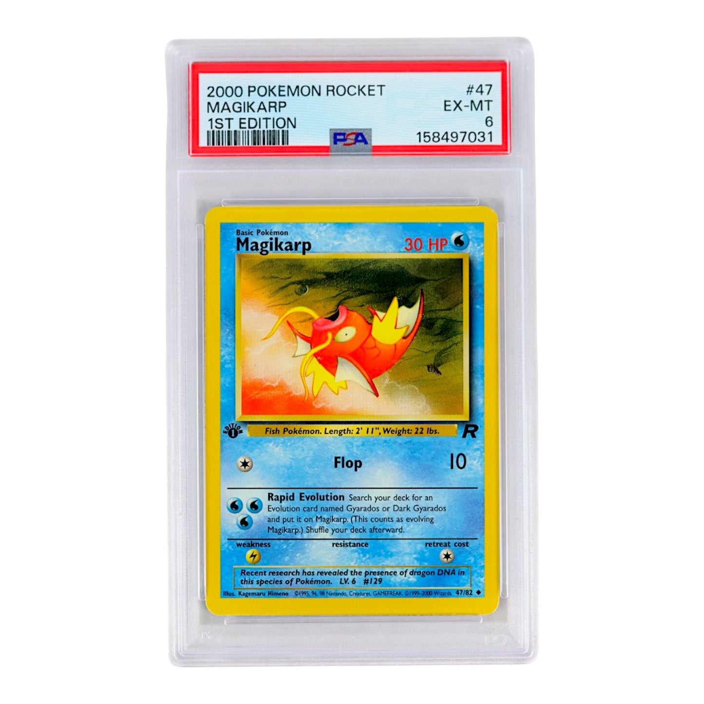 2000 Magikarp 1st Edition #47 PSA 6