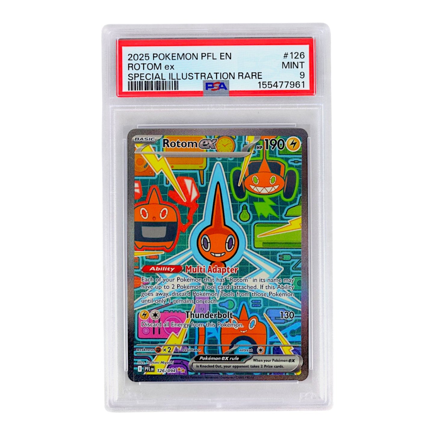 2025 Rotom EX #126 PSA 9