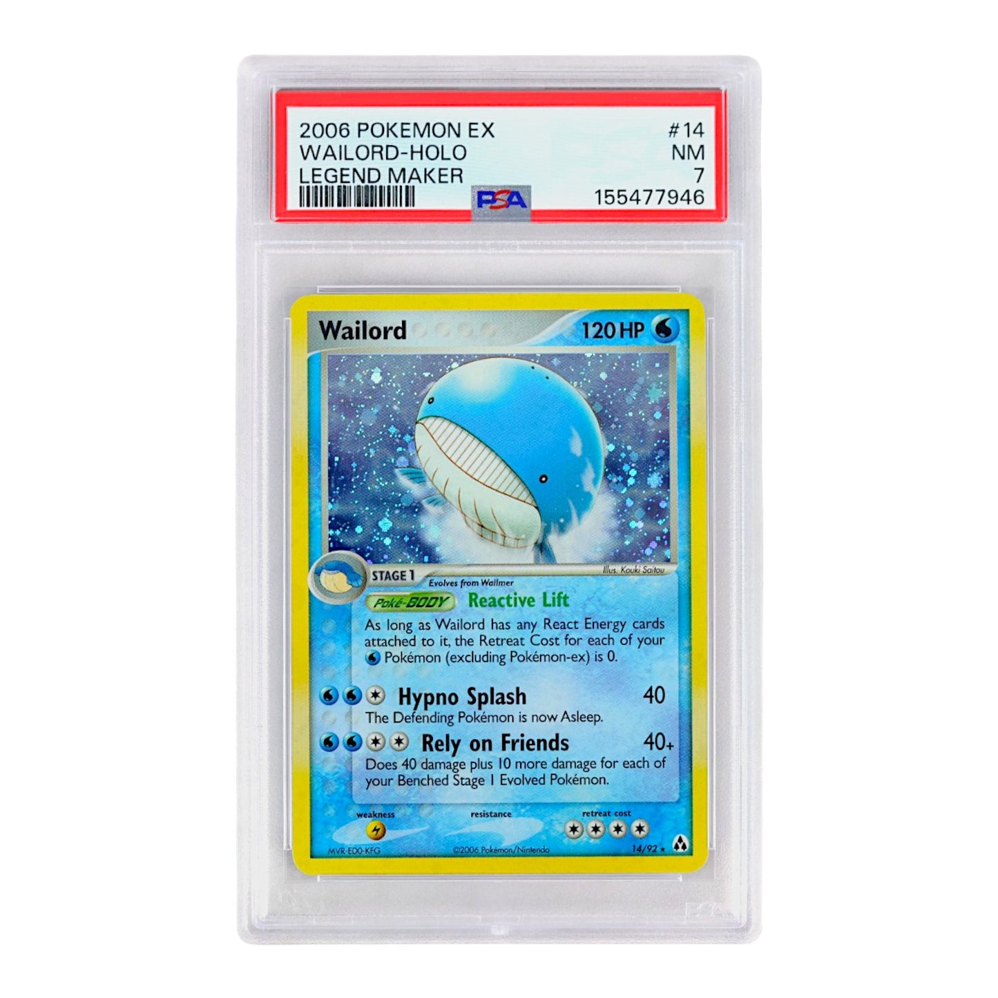 2006 Wailord-Holo #14 PSA 7