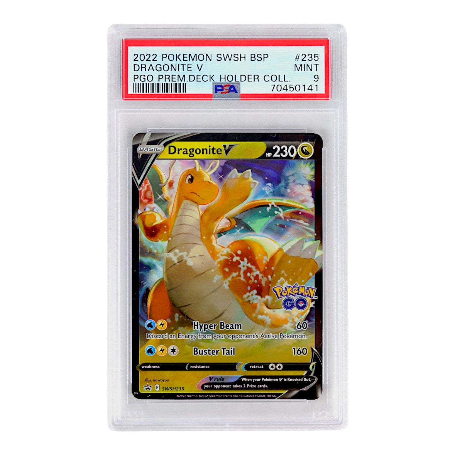 2022 Dragonite V #235 PSA 9