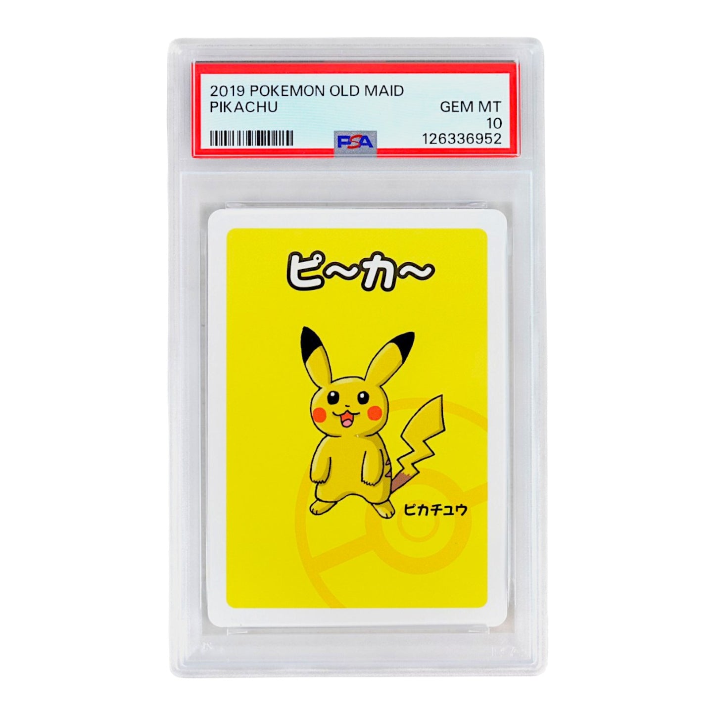 2019 Pokemon Old Maid Pikachu PSA 10