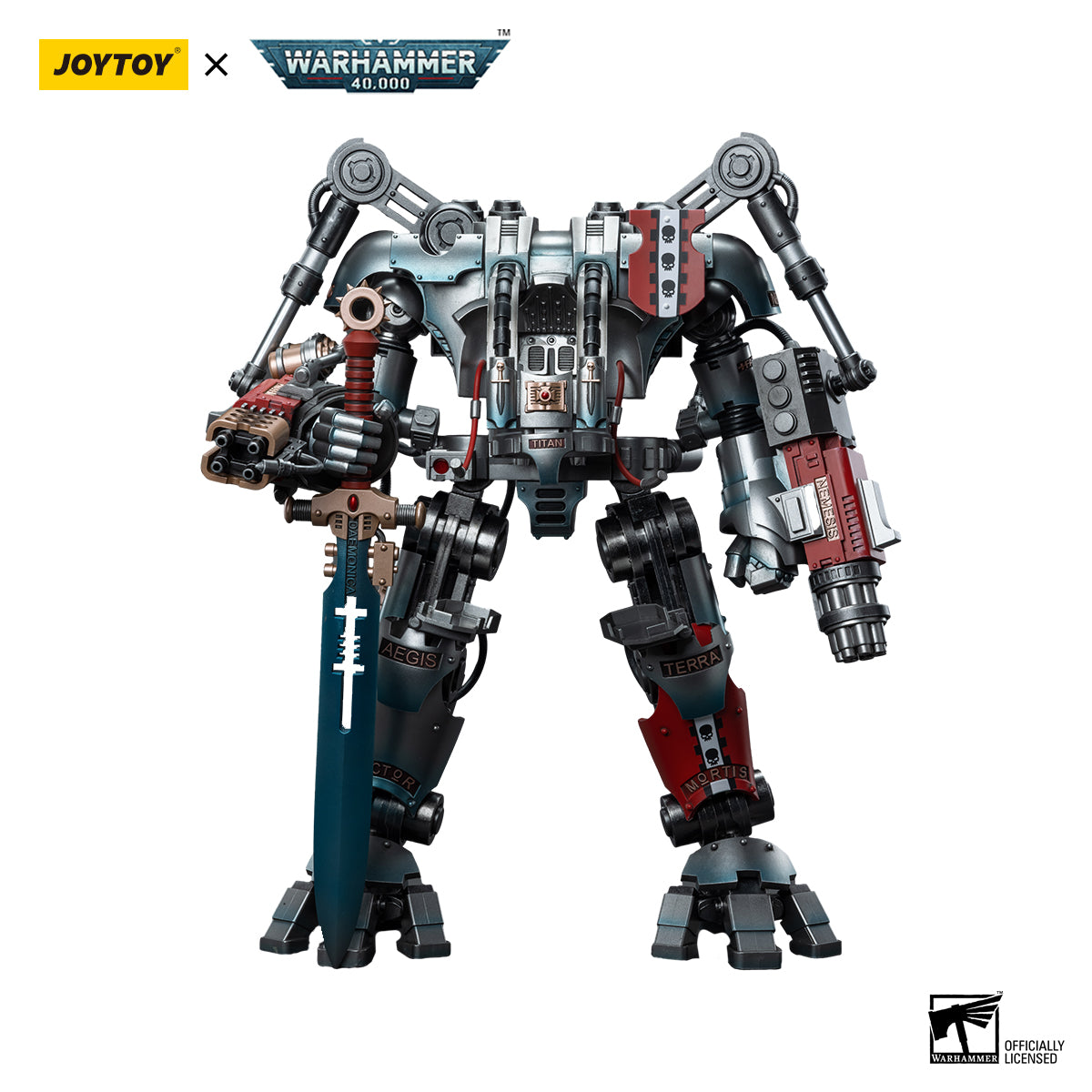 JoyToy Warhammer 40,000 Grey Knights Nemesis Dreadknight 1/18 Scale Figure – Like New in Box