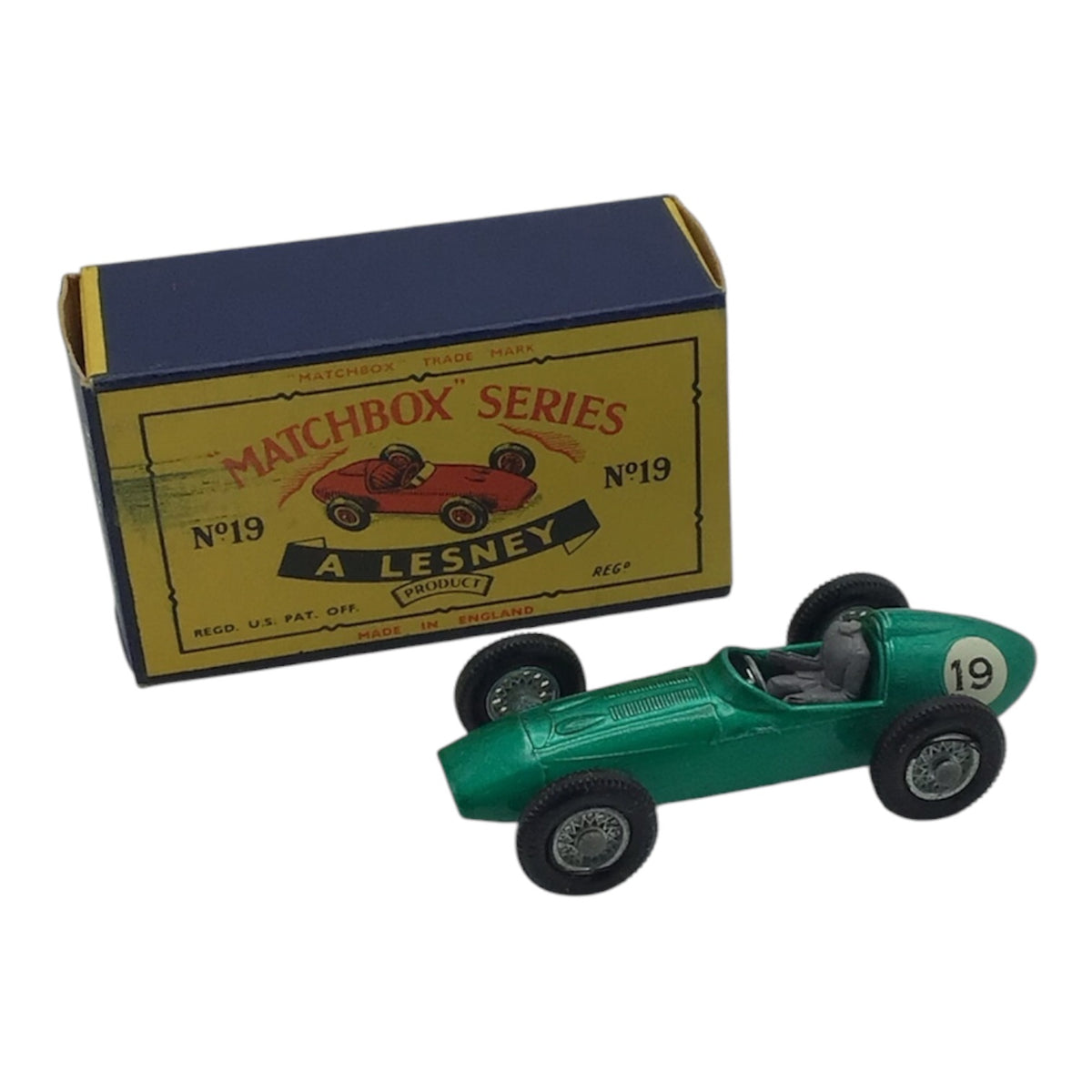 Lesney Matchbox Series No. 19 Aston Martin Racer w/ Original Box
