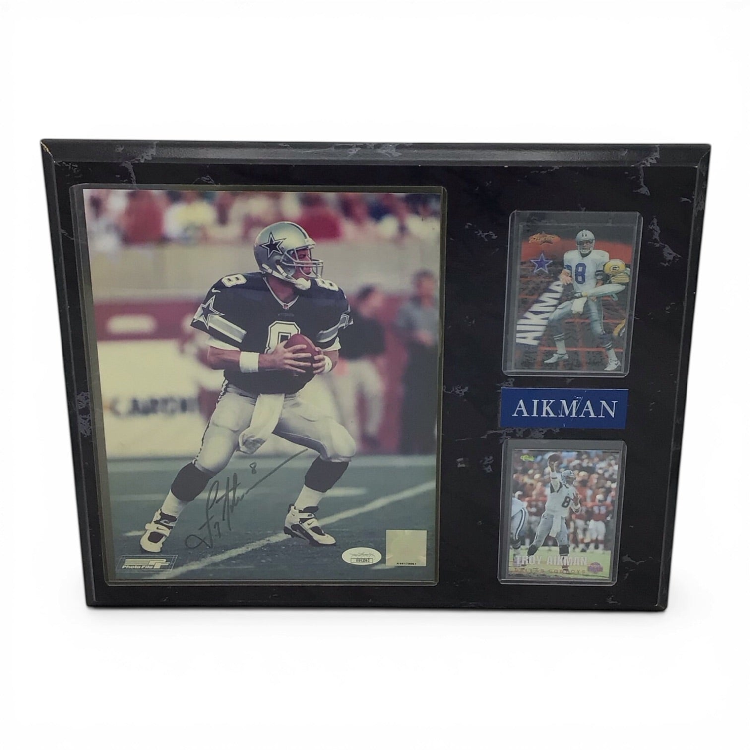 Troy Aikman Signed Photo Plaque - JSA Authenticated