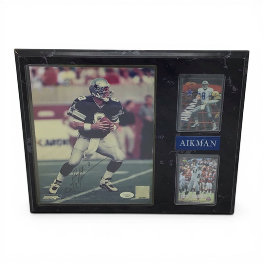 Troy Aikman Signed Photo Plaque - JSA Authenticated