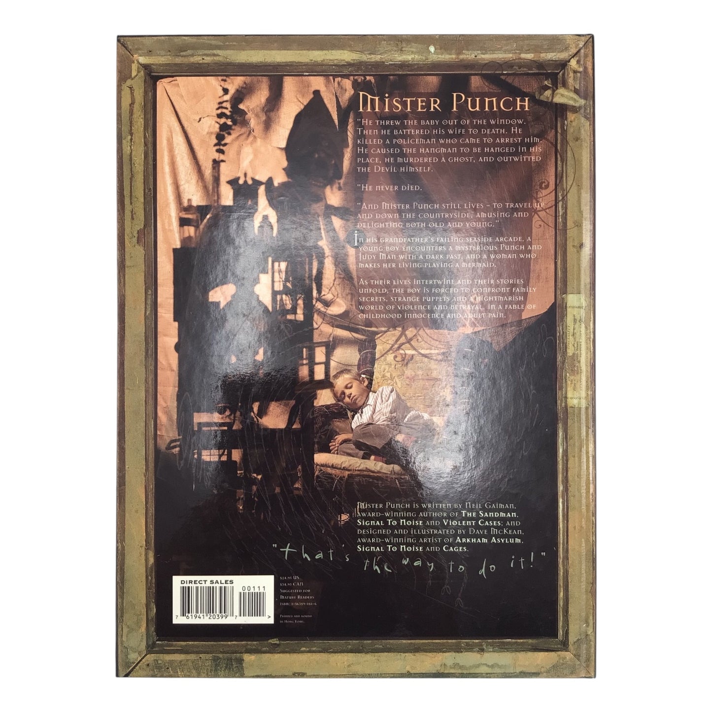 The Tragical Comedy or Comical Tragedy of Mr. Punch Hardcover – DC Comics / Vertigo