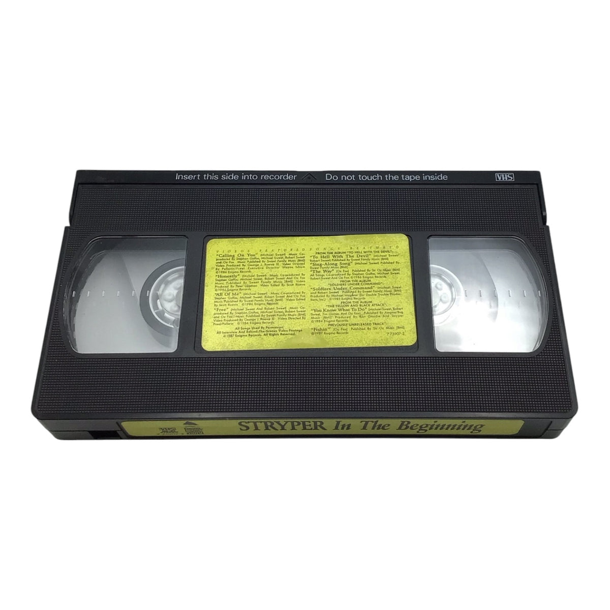 Stryper In The Beginning VHS Tape
