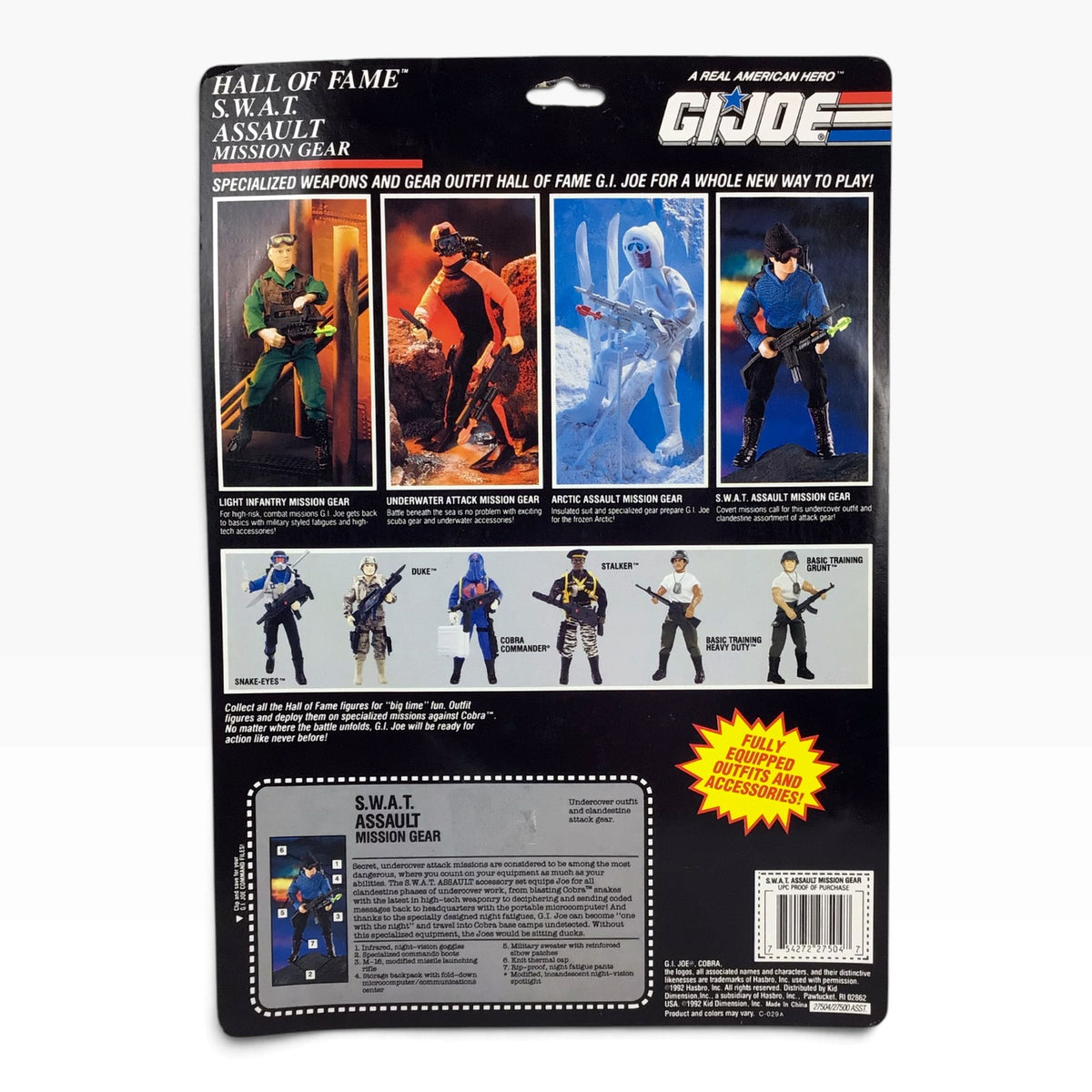 GI Joe SWAT Assault Mission Gear Set Hall of Fame (1992) – Hasbro #27504