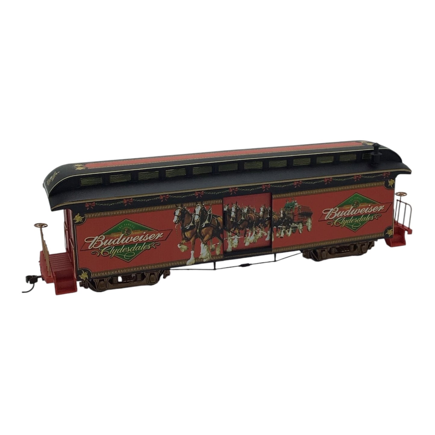 Hawthorne Village Budweiser Clydesdales Train Car w/ Tracks