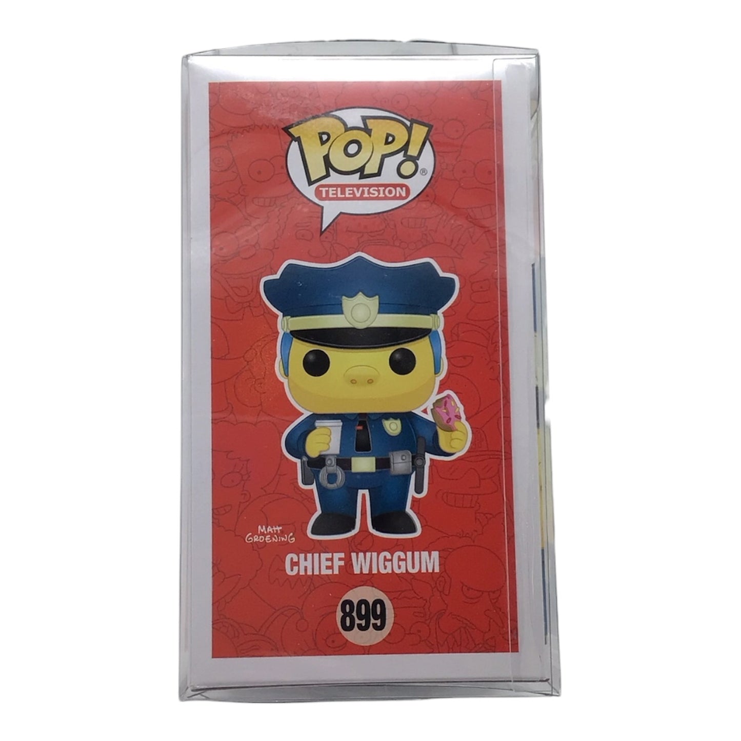 Funko Pop! Simpsons Chief Wiggum #899 Signed by Hank Azaria - JSA Certified