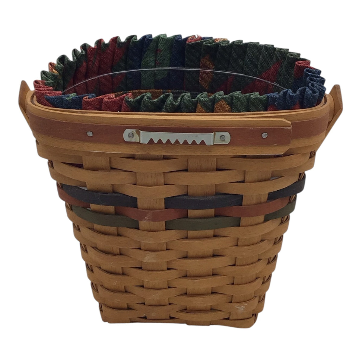 Longaberger Harvest Basket w/ Liner & Plastic Protector