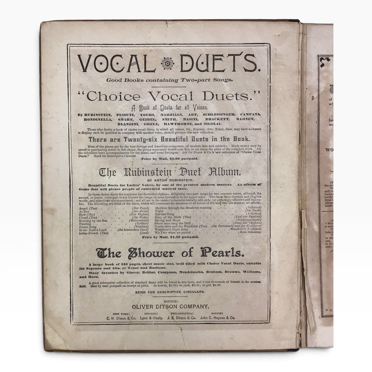 Harvest of Flowers Blumenlese Violin & Piano – Vintage Music Sheet Book