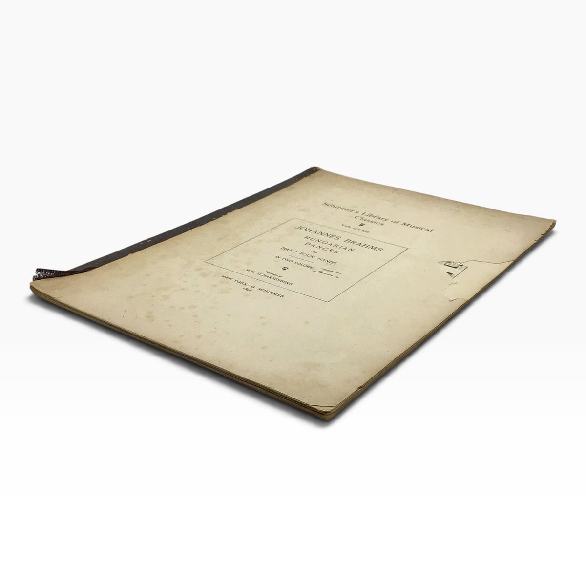 Johannes Brahms Hungarian Dances 1898 - Schirmer's Library of Musical Classics Vols. 257 & 439